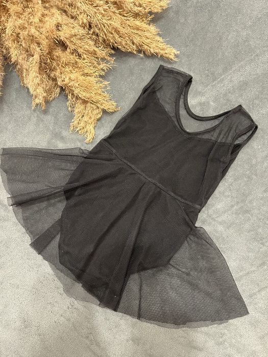 Трико купальник сукня для танців гімнастики 98 104 боді зі спідницею