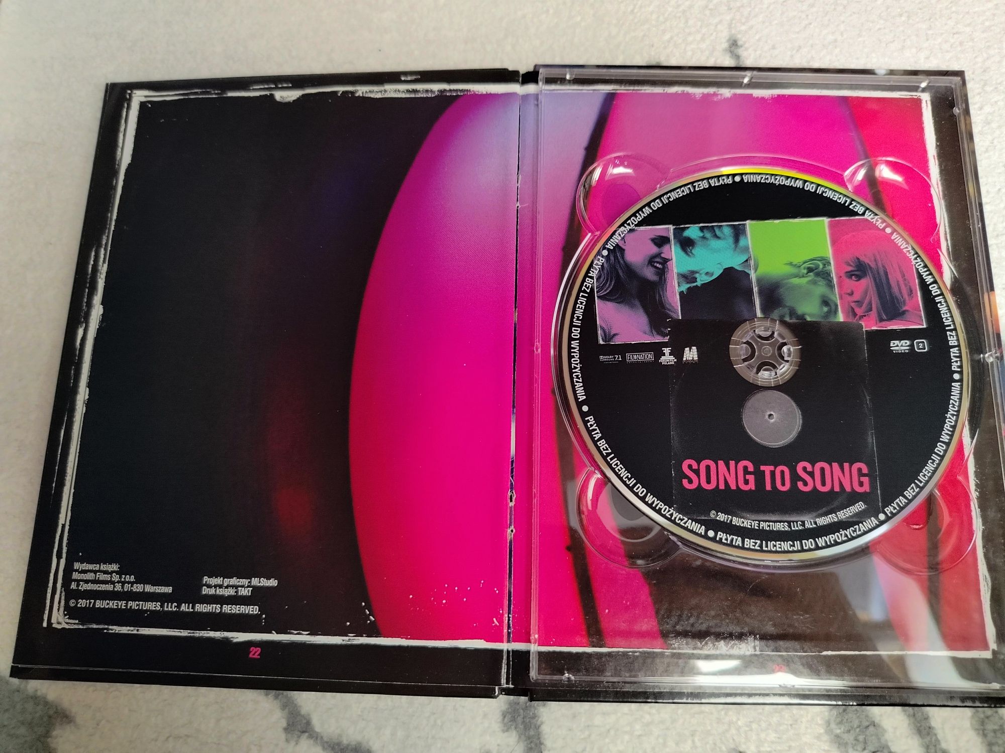 Song to song - płyta DVD