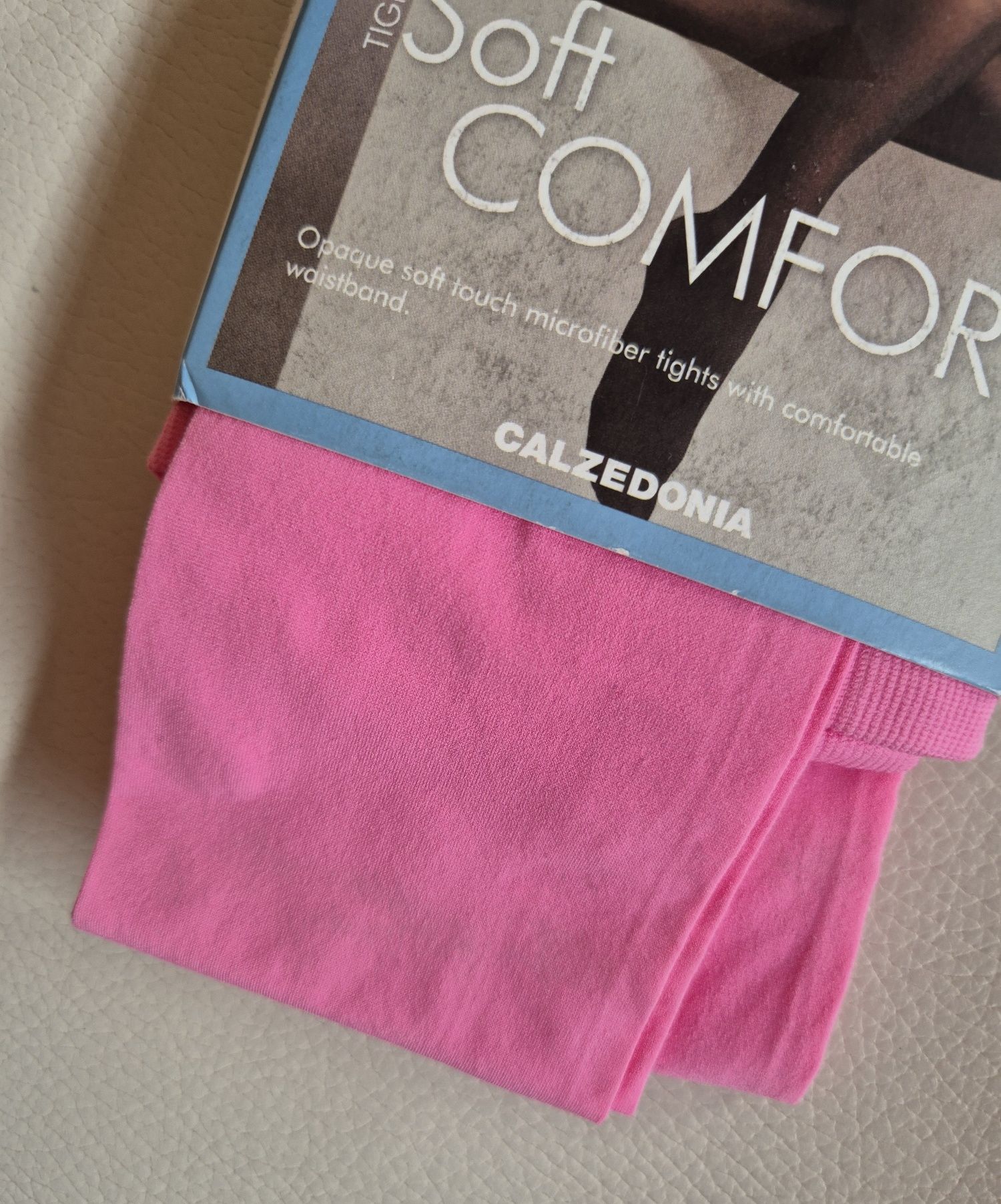 Rajstopy Calzedonia L rosa bubble 30 den microfibra soft comfort