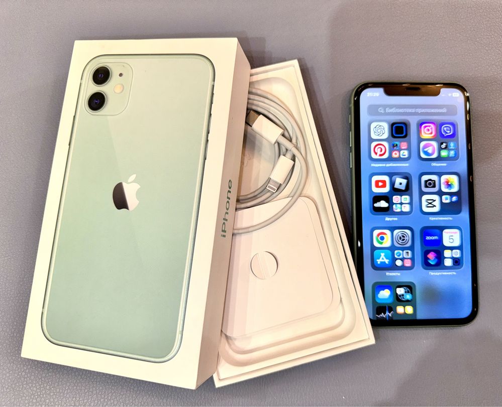 iPhone 11 Green 64 gb в идеальном состоянии