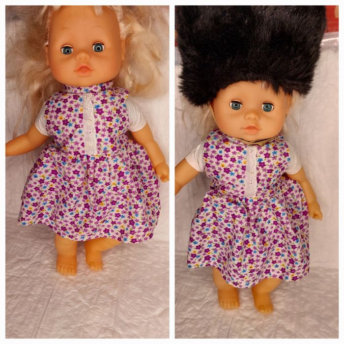 Лялька - пупс, +речі для одягання.