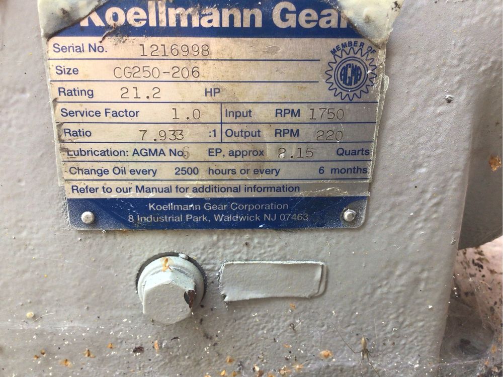 Редуктор Koellmann Gear 1:8 клиновий ремінь, шків