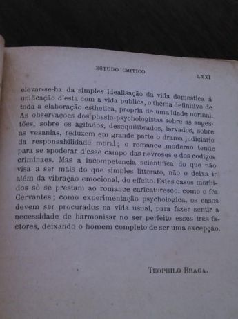 Livro raro de Camilo Castelo Branco, Amor de Perdição, 18ª edição 1911