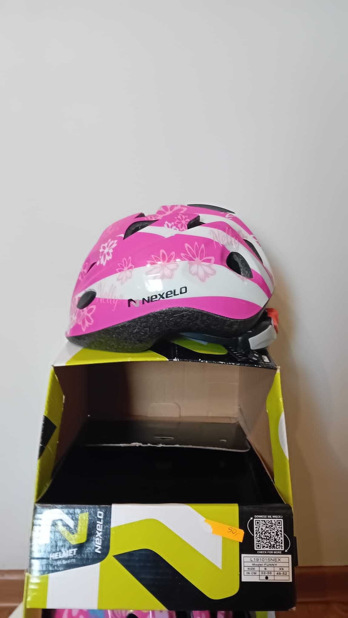 Kask rowerowy Nexelo dziewczęcy rozmiar S 52-56