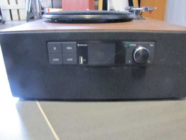 Radio internetowe gramofon DAB+ UKF USB 40W styl retro AUNA drewno
