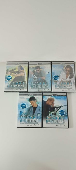 Lote 5 DVDs CSI Miami - Crime Scene Investigation
