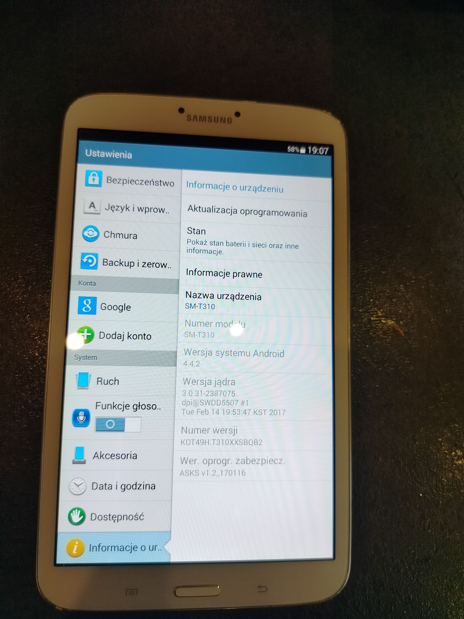 Samsung Galaxy TAB 3 SM-T310