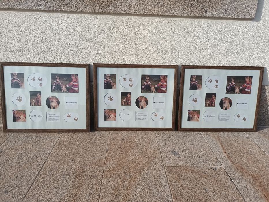 3 Quadros para colocar Fotografias