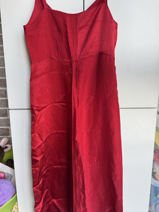 Червона сукня комбінація zara