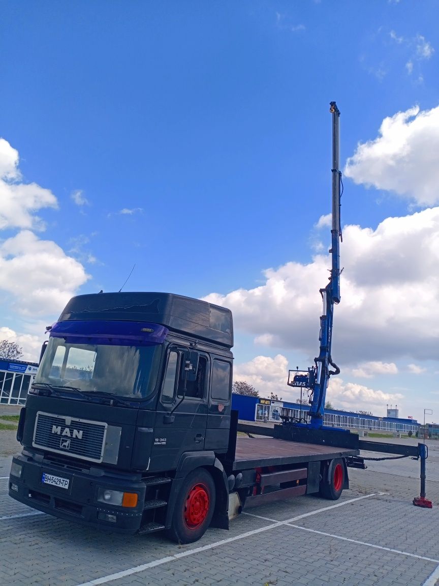 Продам Мана 10т с краном манипулятором Атлас 125