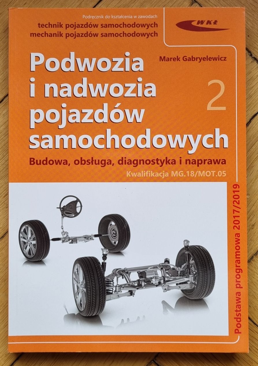 książki Podwozia i nadwozia pojazdów samochodowych tom 1 i 2