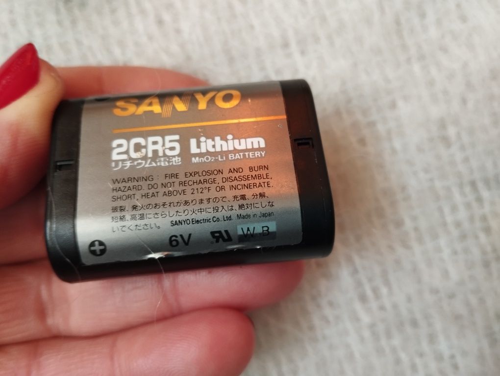 Zestaw 2 sztuki bateria litowa foto, Sanyo, Panasonic 2CR5 Lithum 6