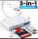 Кардридер 3 в 1 OTG Type-C