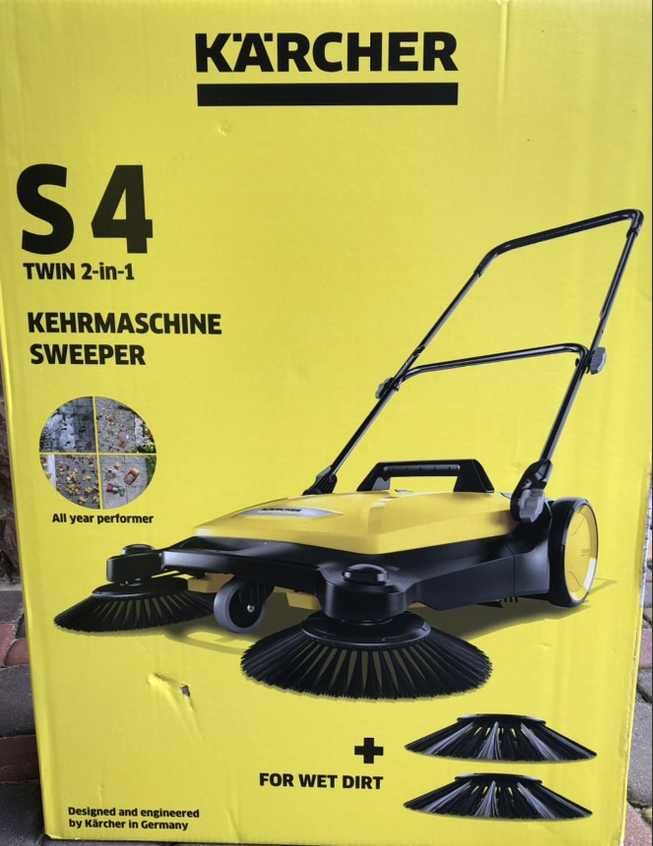 Ручна підмітальна машина Karcher S4 Twin 2/4 щетки подметальная машина