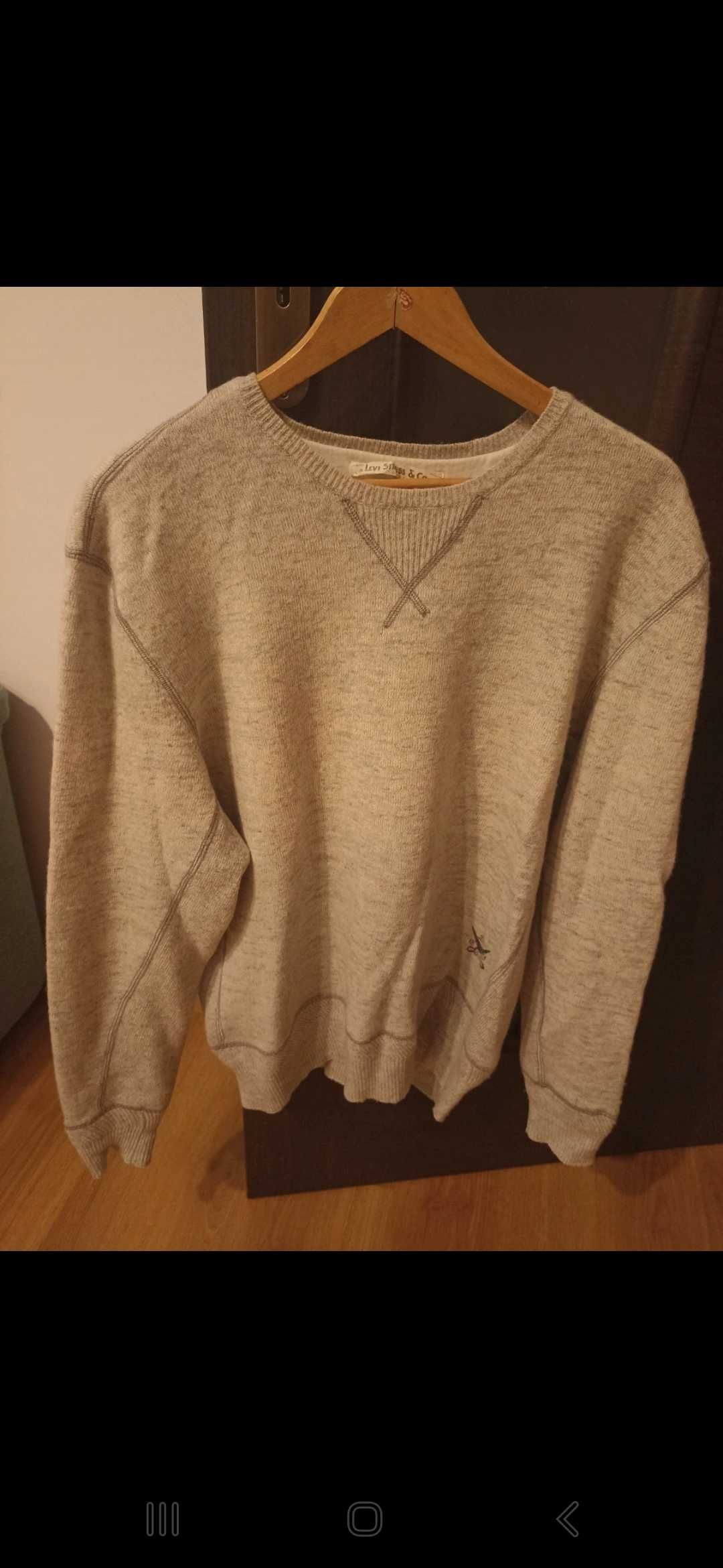 Sweter męski Levis szary XL