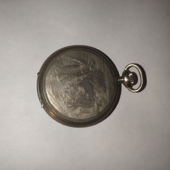 Relógio de bolso korting suíço de 15 rubis