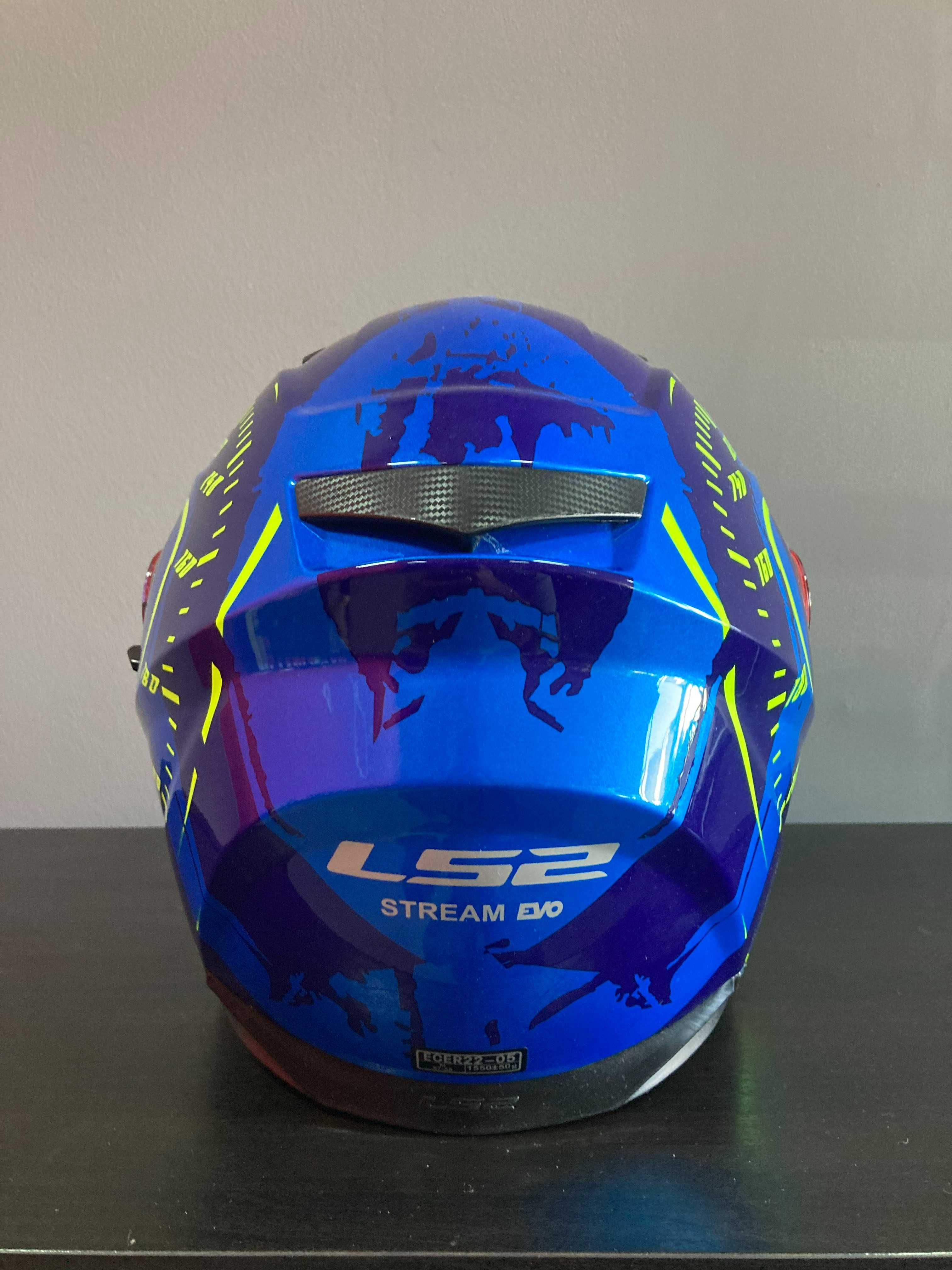 Capacete LS2 FF320 TACHO Blue H-V Yellow