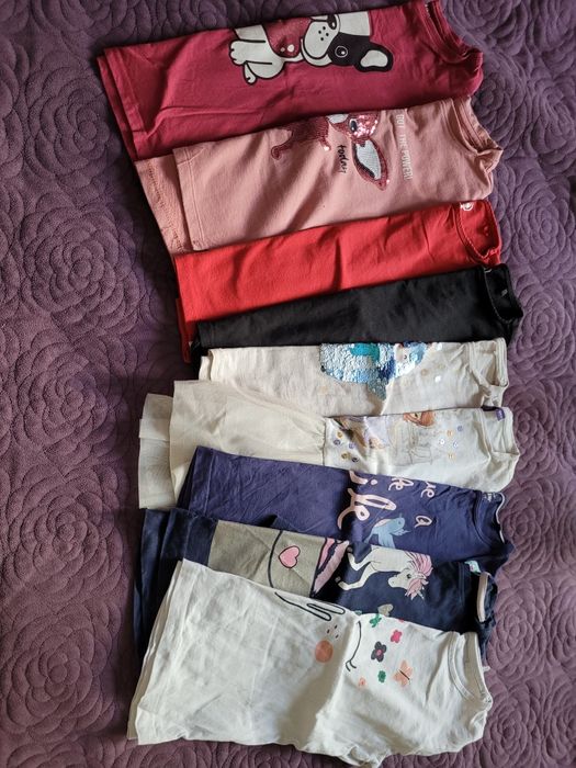 Duża paczka ubranek dla dziewczynki 104, 110, 116, 122