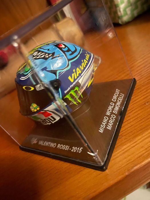 Miniatura Capacete Moto GP Valentino Rossi