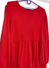 Czerwona Wygodna sukienka