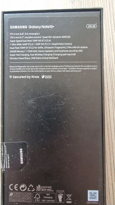 Samsung Galaxy Note 10+ plus 12/256