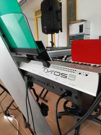 Teclado Yamaha Tyros 3 + Suporte + Coluna