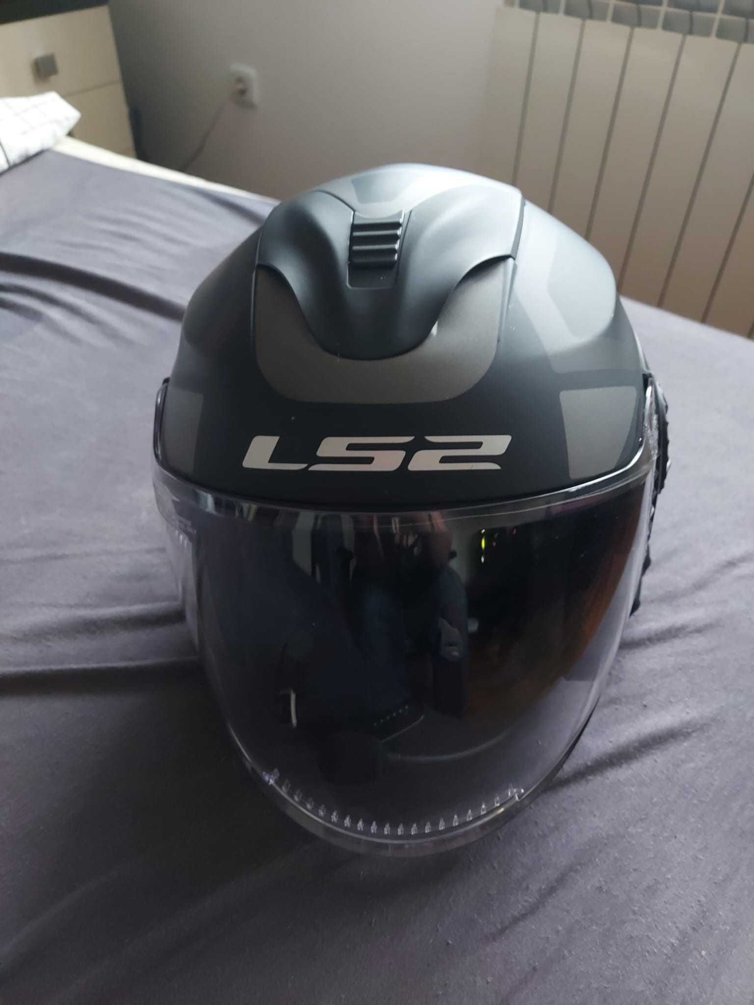 Kask otwarty Ls2 OF570 verso marker rozmiar S + interkom Sena SMH5-FM