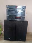 Wieża audio TECHNICS + głośniki JVC