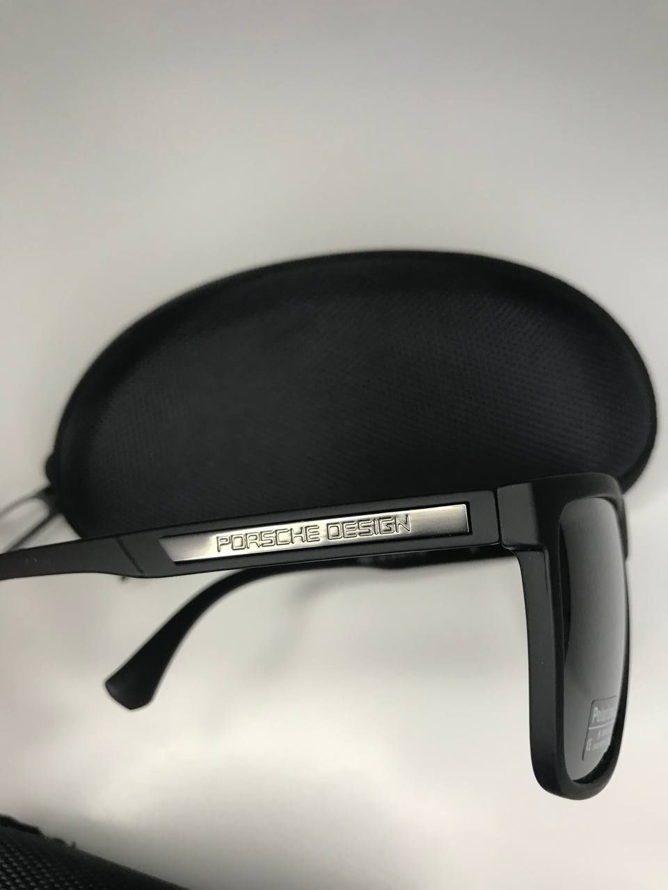 Очки солнцезащитные Porsche Polaroid черные матовые антибликовые