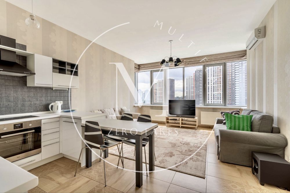 Оренда 2-кімнатної 62м у ЖК RiverStone Дніпровська наб. 14. Генератор!