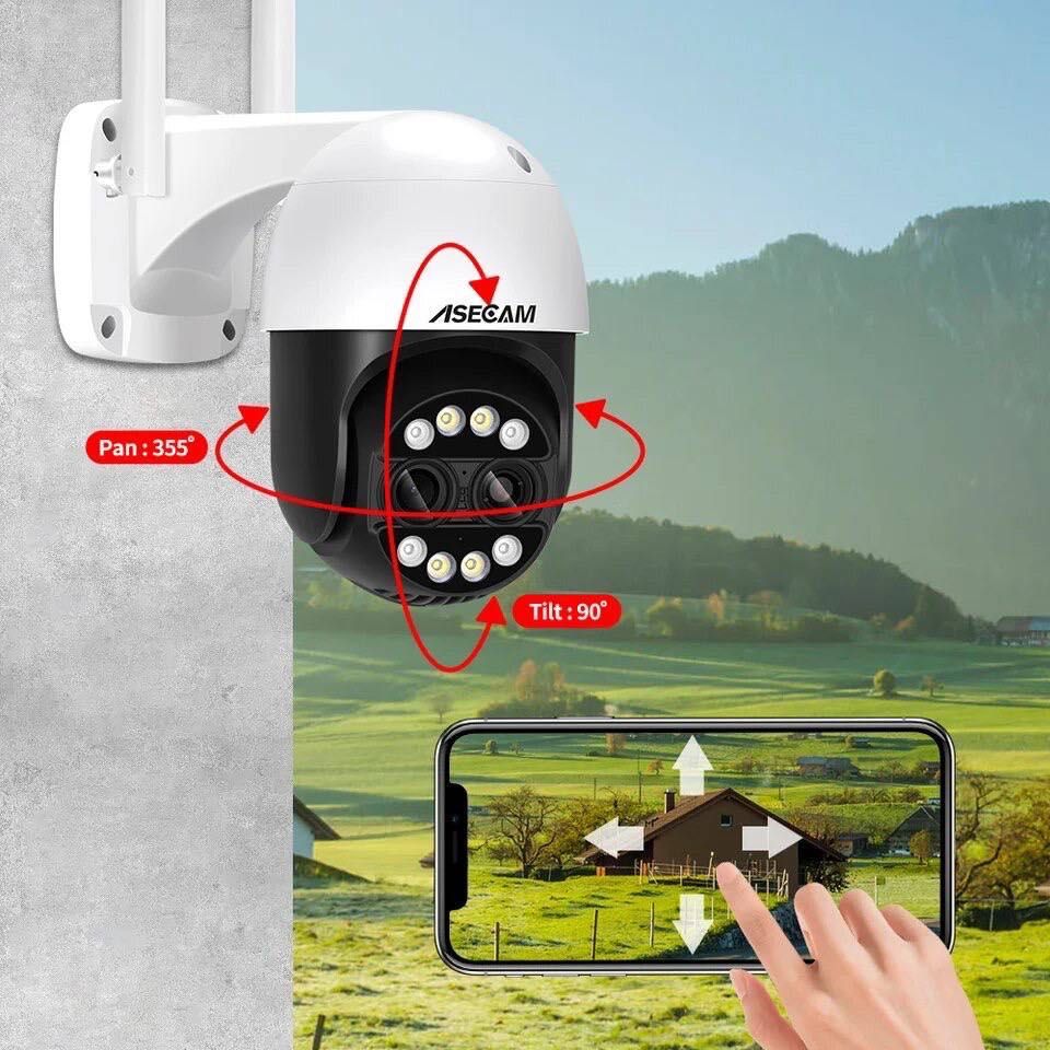 Вулична WiFi поворотна IP камера відеоспостереження 8mp,zoom x8