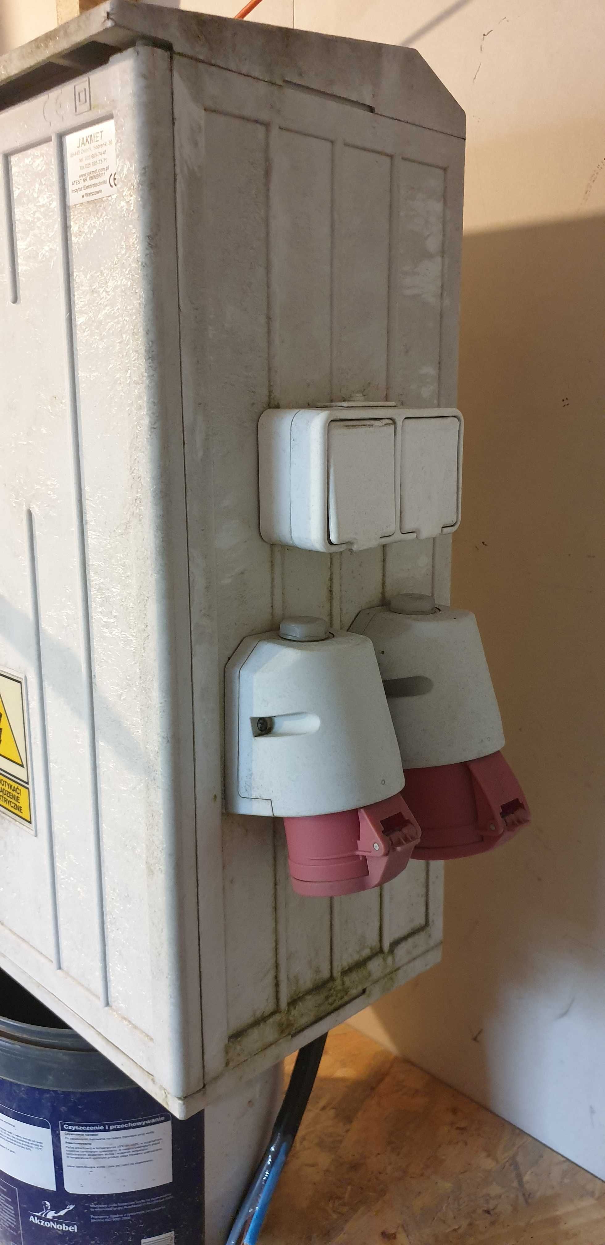 Skrzynka elektryczna, prowizorka + 80 m kabel 25mm2