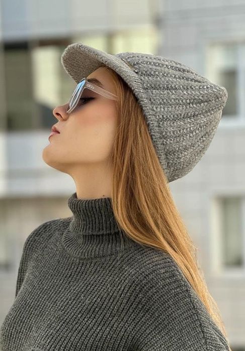 Кепка- поло  ангора