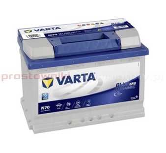 Akumulator Varta 70Ah 760A N70 EFB Budowlanych 6