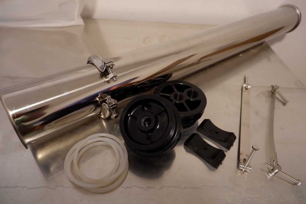 Carcaça p/ membrana de osmose reversa aço INOX com costura (IVA incl.)