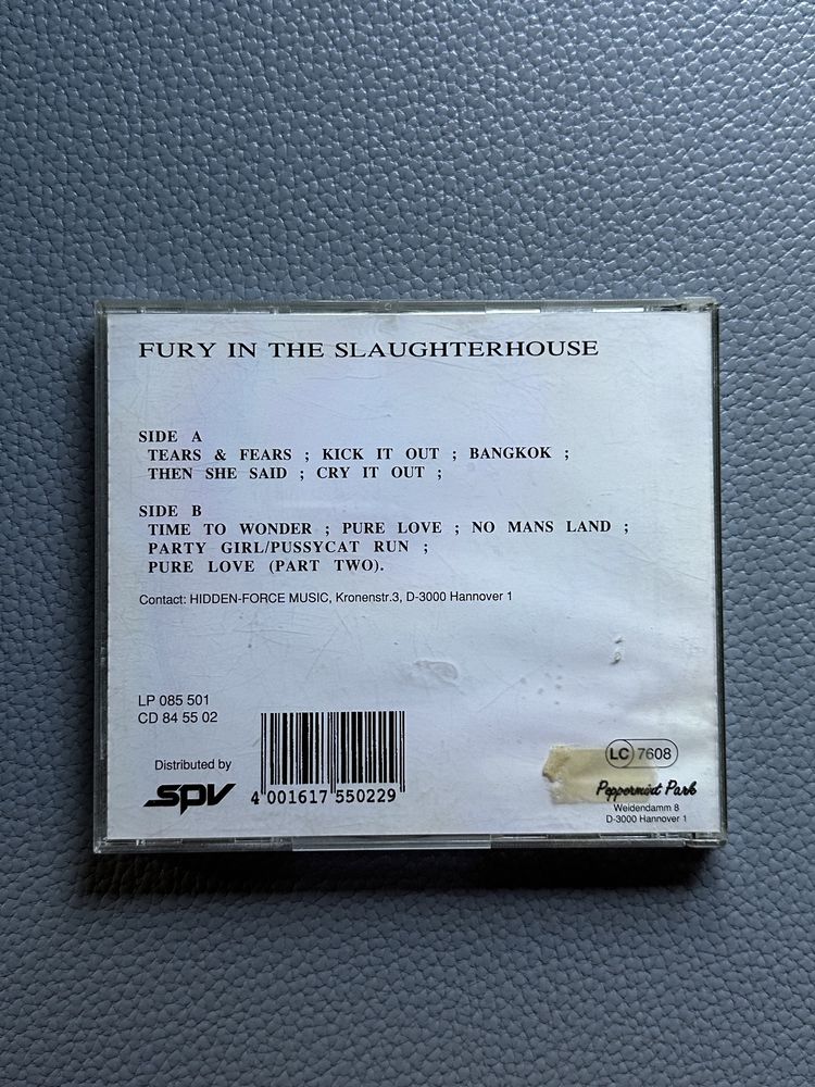CD Fury In The Slaughterhouse