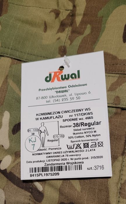 Ćwiczebny kombinezon L/R multicam