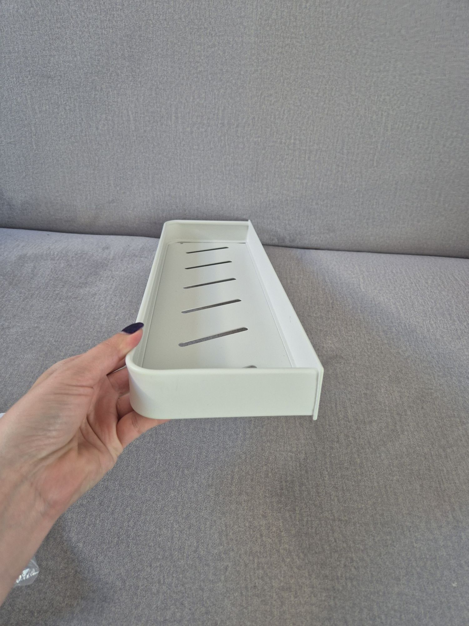 Nowa Półka łazienkowa wisząca biała LOFT 40cm