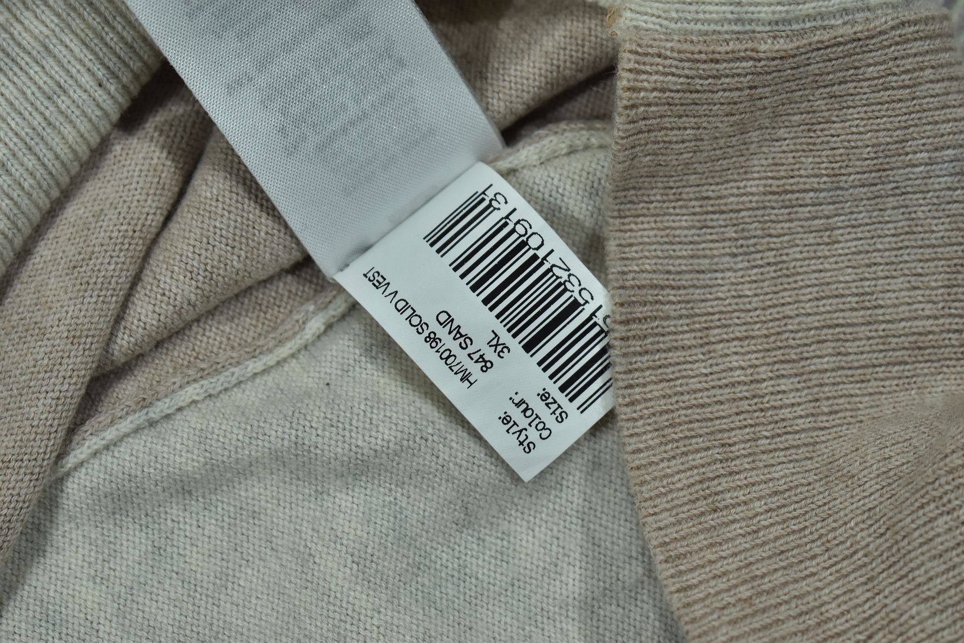 HACKETT Sweter Męski bez Rękawów Kamizelka / XXL