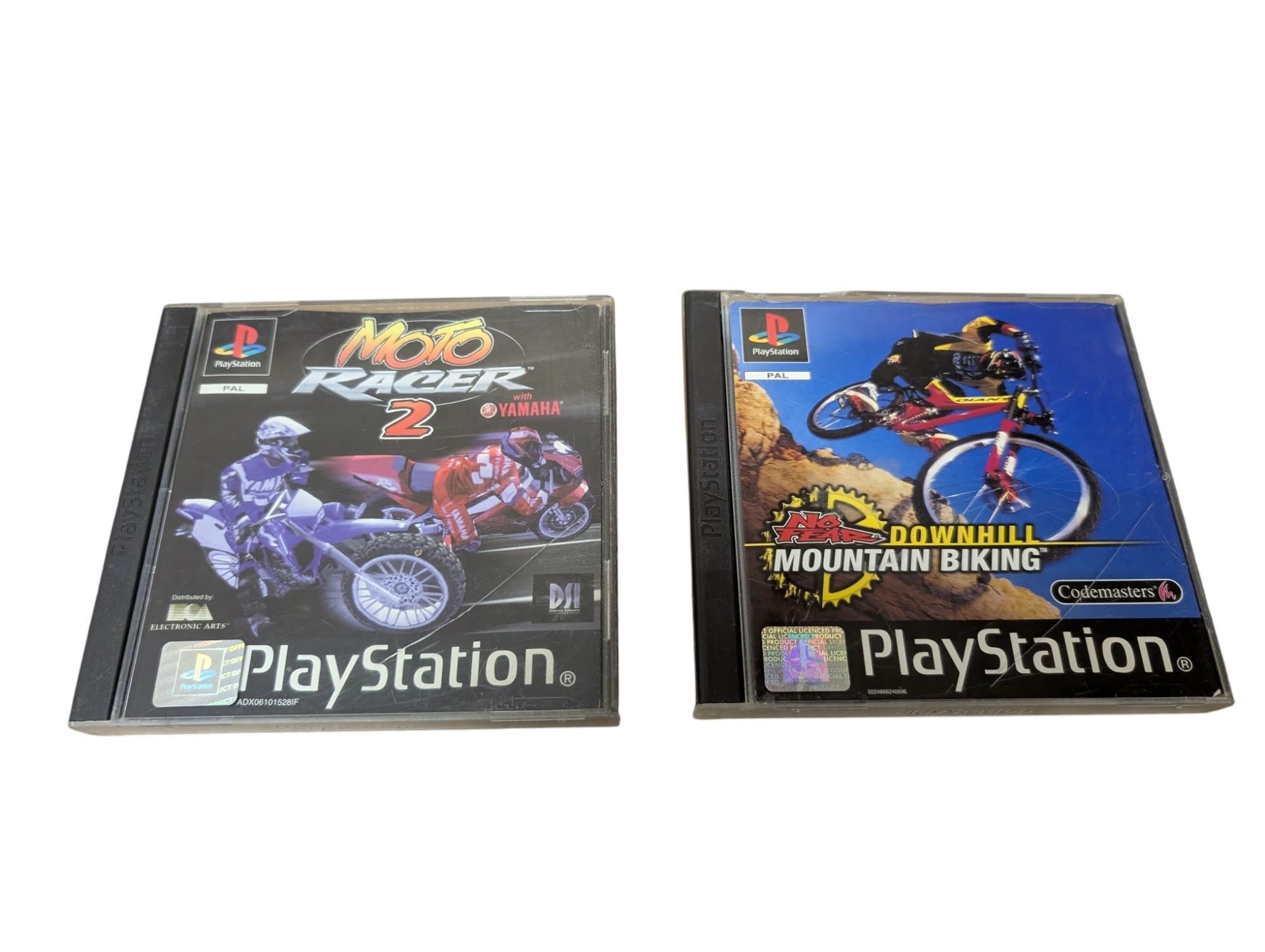 Zestaw gier PSX PS1 gry Moto Racer 2 No Fear Downhill Mountain Biking