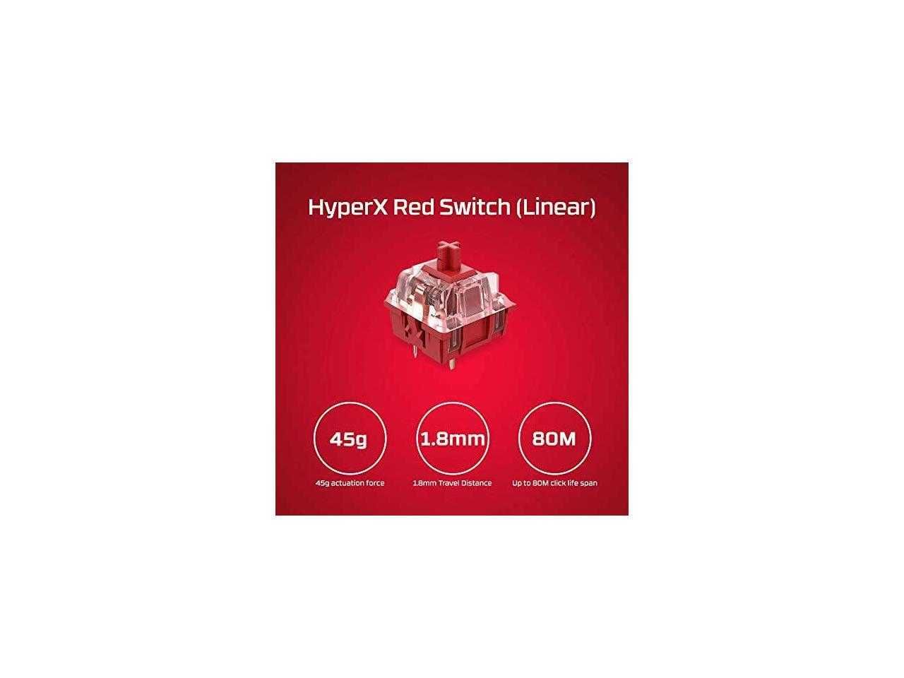 Механічна ігрова клавіатура HyperX Alloy Origins 60 Linear Red Switch
