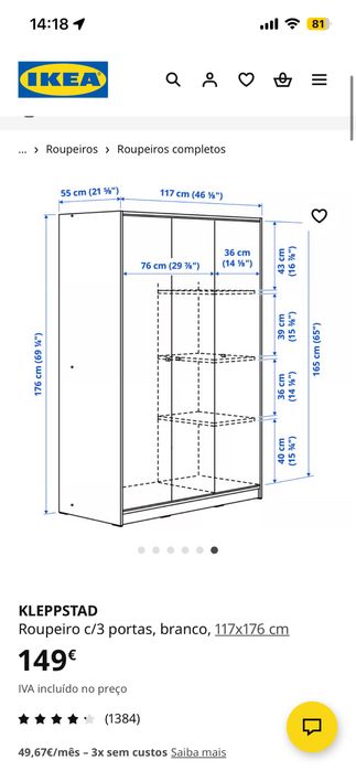 armario/roupeiro ikea