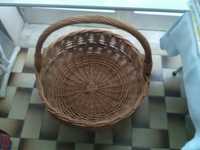 Grande cesta em vime português feito á mão