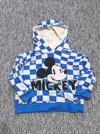 Bluza z kapturem chłopięca Mickey Zara 86 kratka