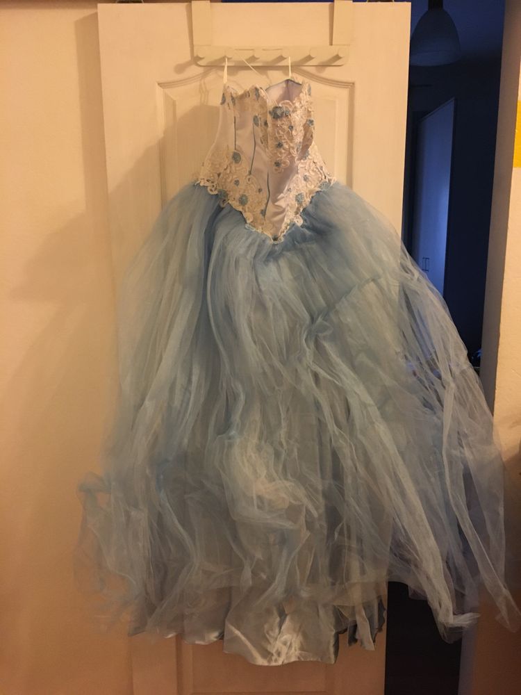 Весільна сукня блакитна свадебное платье голубое