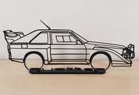 Silhueta Audi Sport Quattro S1 Group B c/ base 3D 20 cms