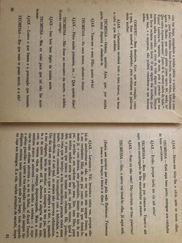 Livro Antígona Ájax. Rei Édipo de Sófocles