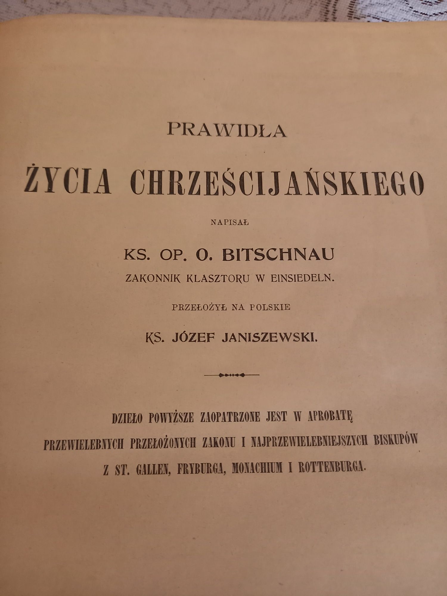 Książka  Prawidła życia chrześcijańskiego