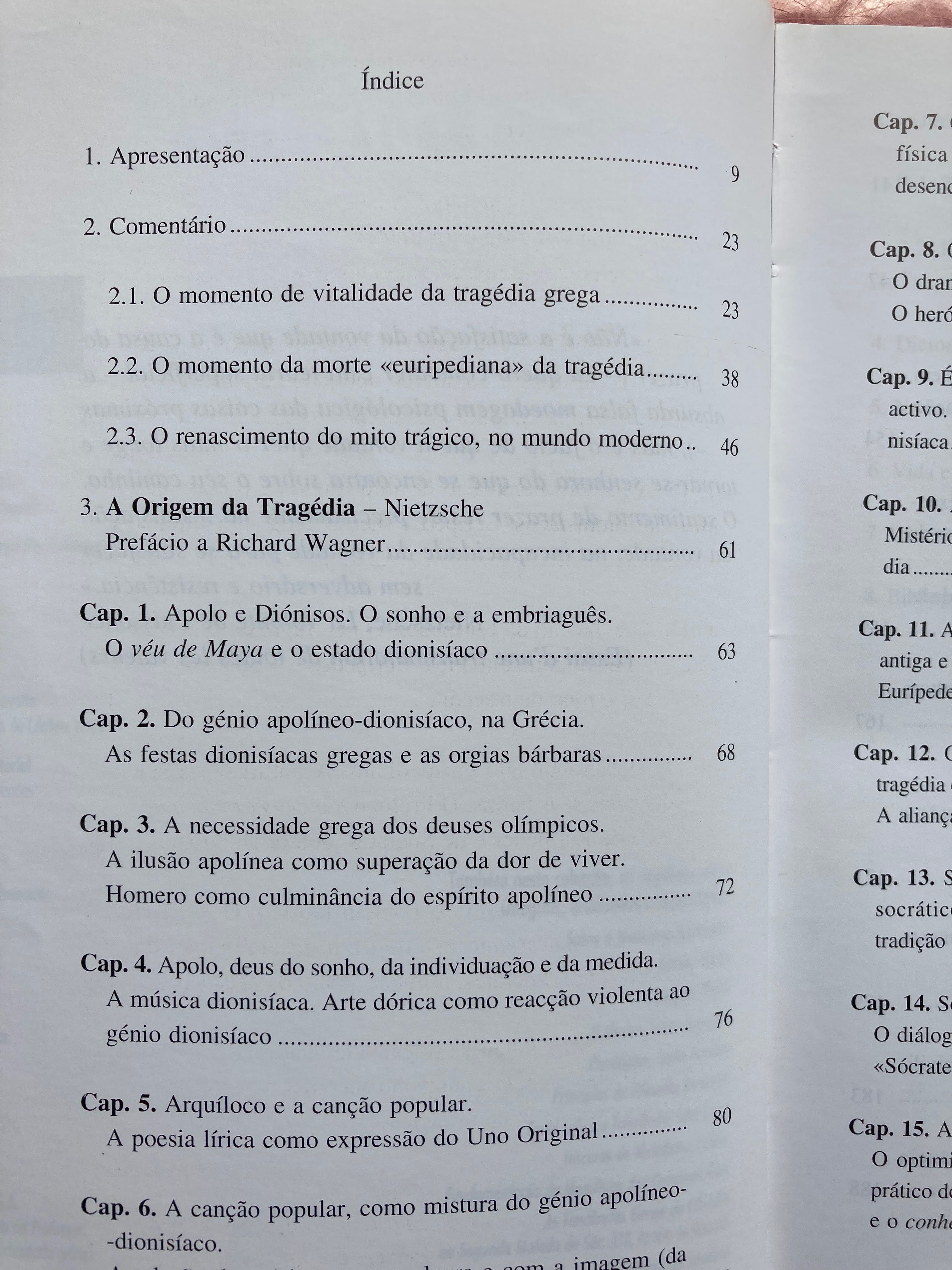 A origem da tragédia  NIETZSCHE Lisboa Editora 12 ano