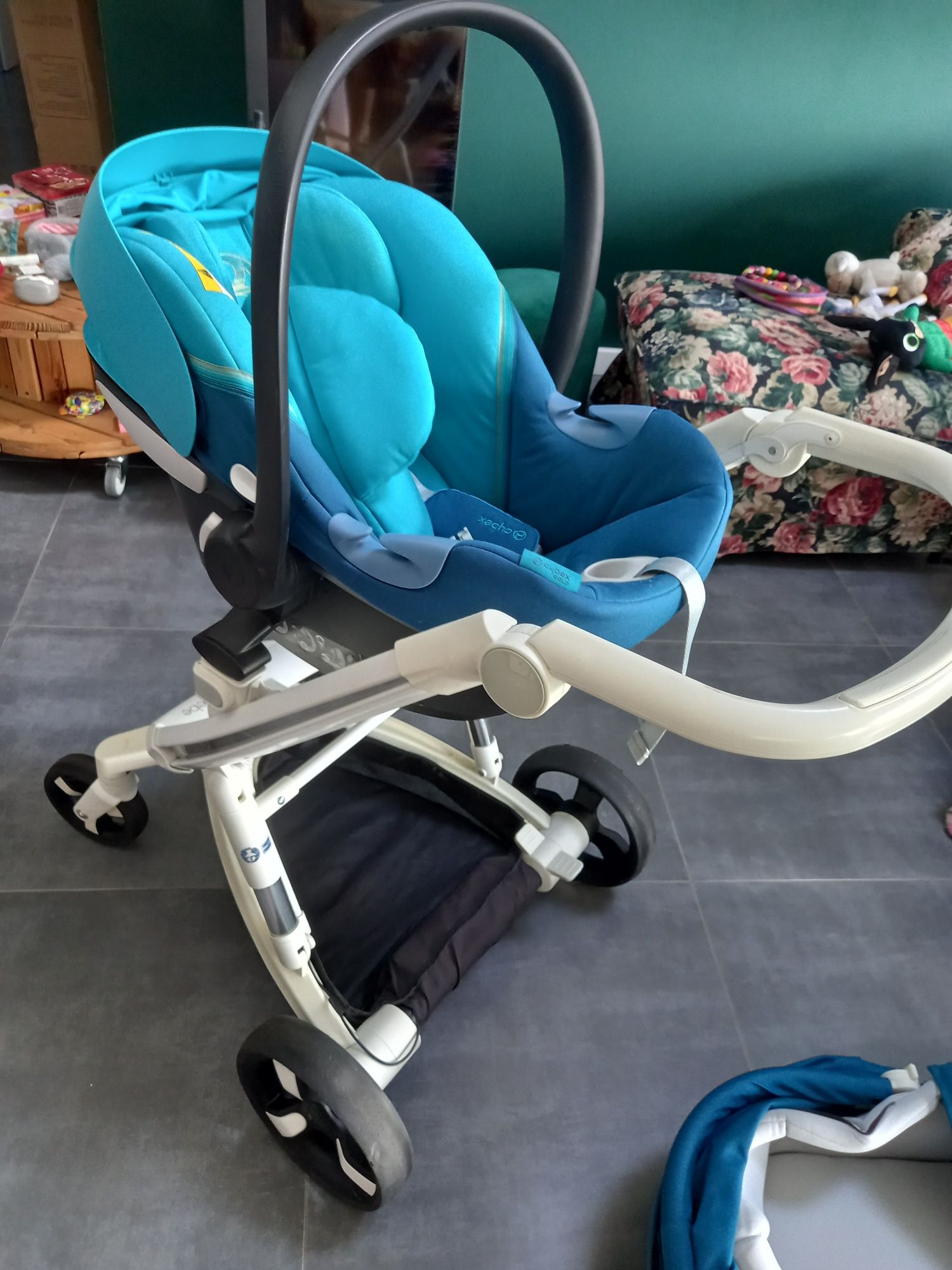Wózek IBEBE ISTOP + nosidełko Cybex